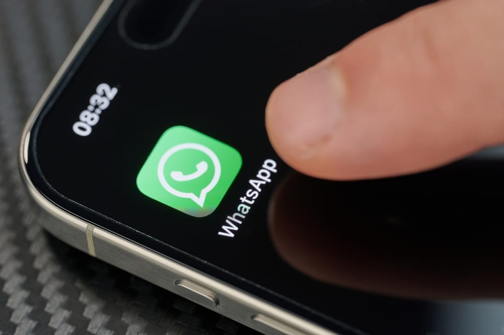 whatsapp ikona na zaslonu mobitela